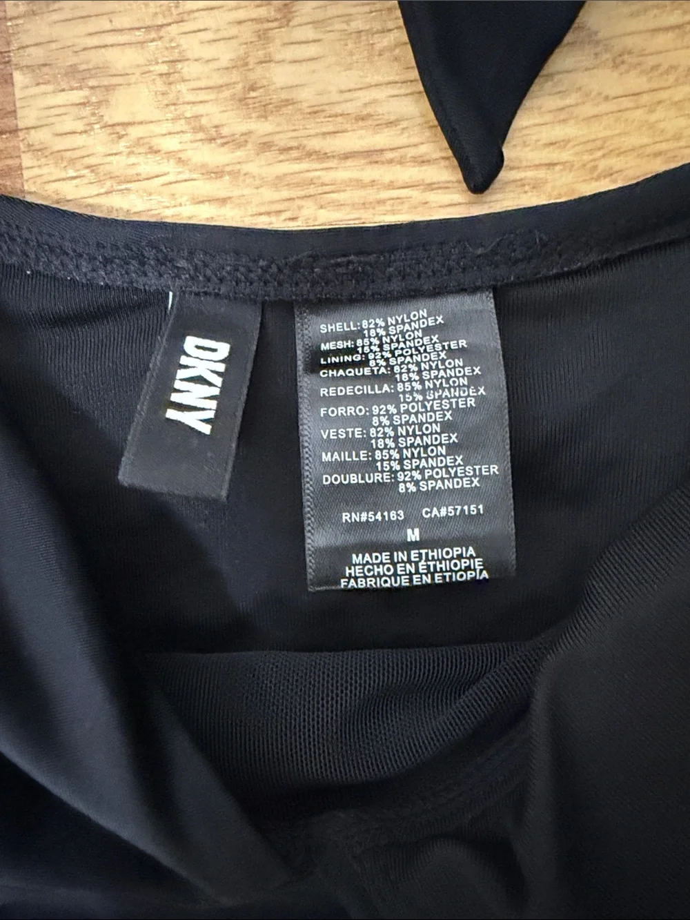 DKNY Black Halter One-Piece Swimsuit Size M - Picture 2 of 3